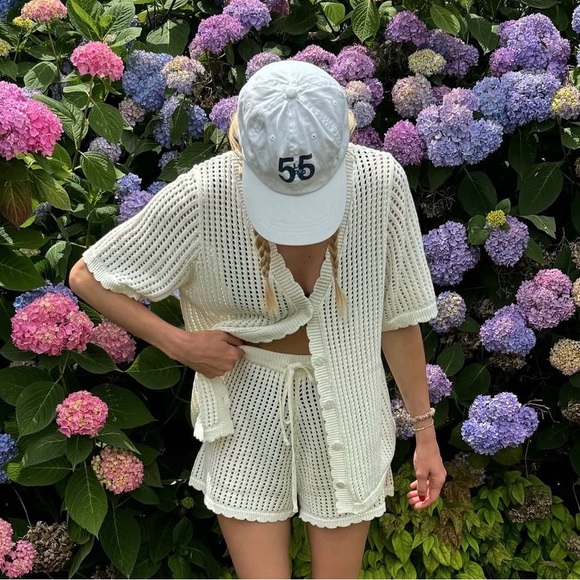 Princess Polly Pants - Princess Polly Knit Button-Up and Shorts Set